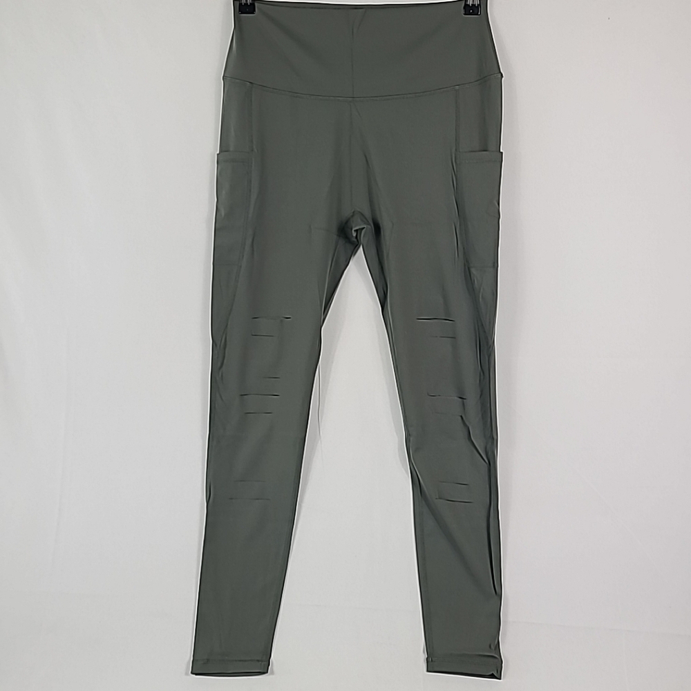 NEW Constantly Varied Gear CVG Crossfit Legging Full Length Sage Green Sz XL